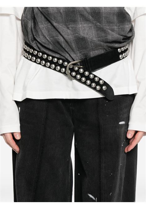 wide leg jeans woman black MM6 MAISON MARGIELA | SH0LA0011 M30011966